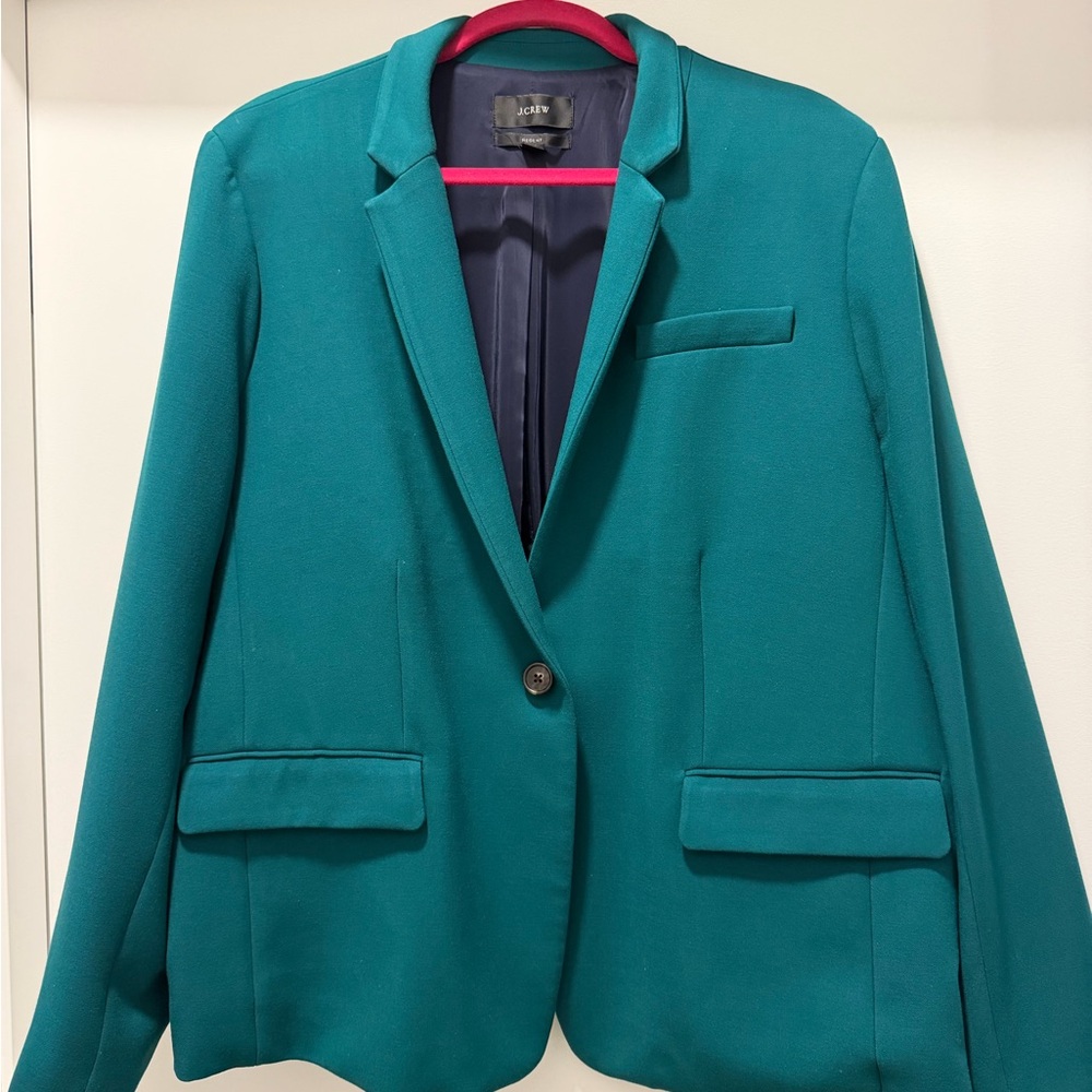 Jcrew regent blazer in forest green